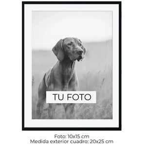 Marco Caja Texturada Negra y Pirita 2 cm x 3 cm