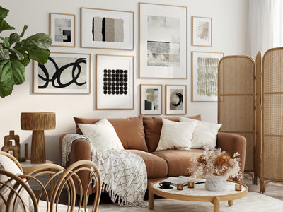 Composición Abstracta - 9 cuadros