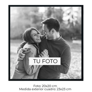 Marco Caja Texturada Negra 2 cm x 3 cm