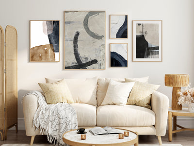 Abstracta con movimiento - 5 cuadros