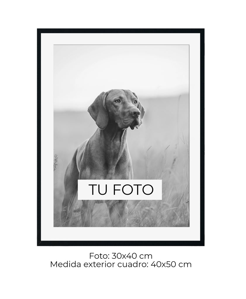 Marco Caja Texturada Negra 2 cm x 3 cm