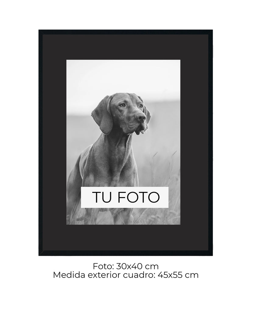 Marco Caja Texturada Negra y Pirita 2 cm x 3 cm