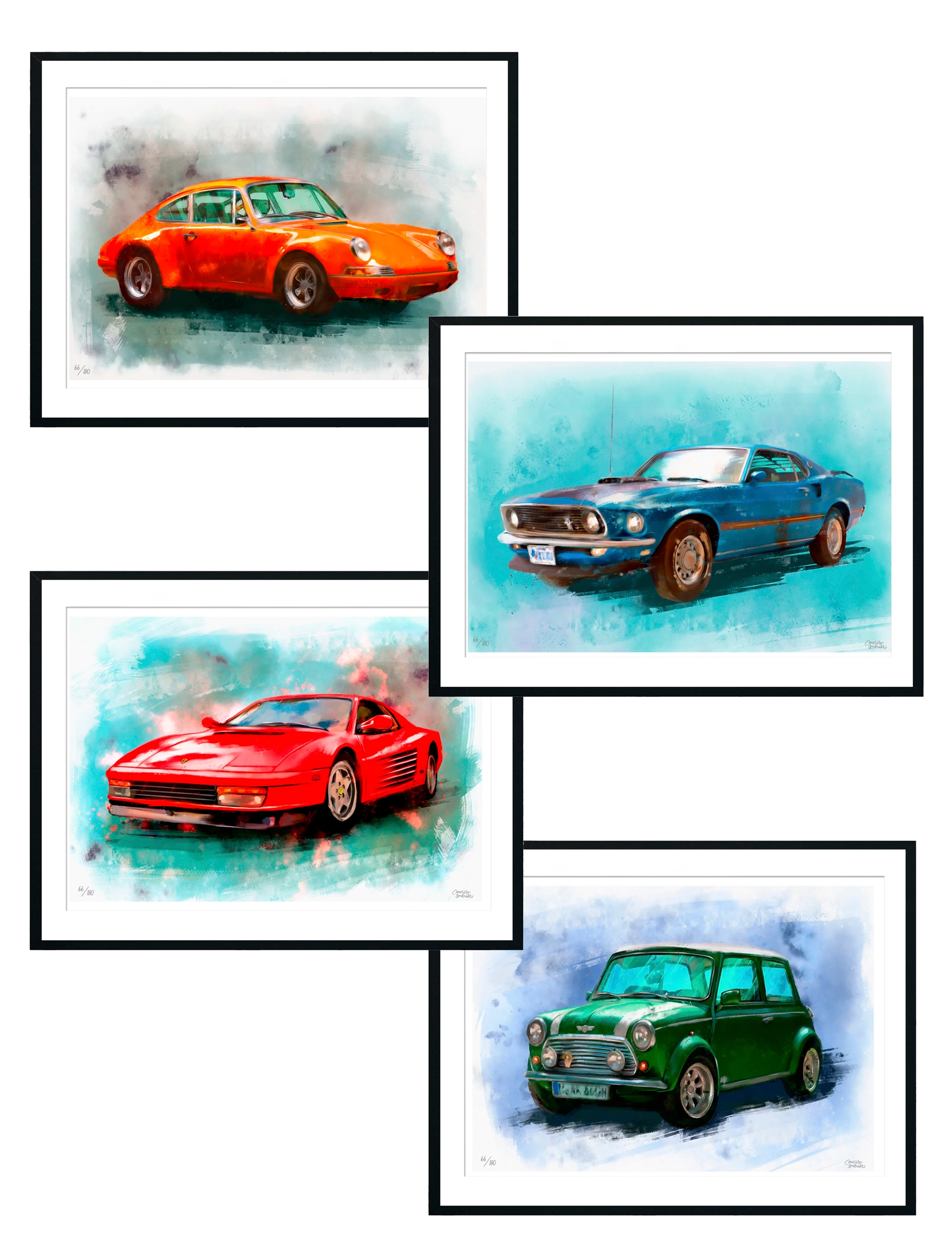 Colección de 4 autos de Moisés Andrade - Stock