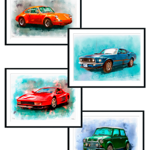 Colección de 4 autos de Moisés Andrade - Stock