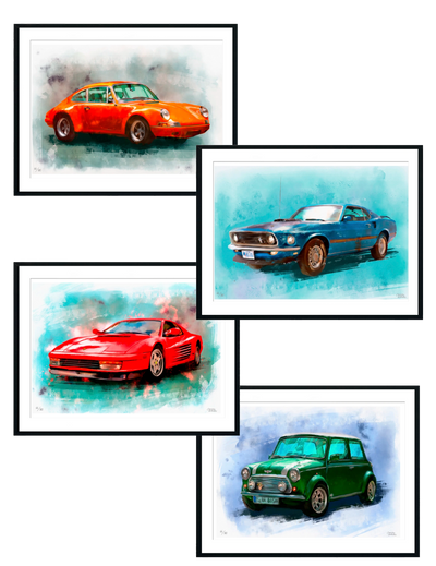 Colección de 4 autos de Moisés Andrade - Stock