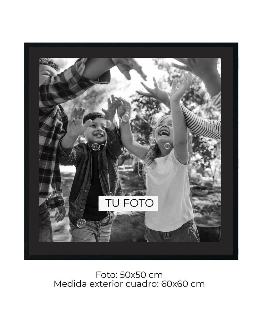 Marco Pirámide Negro 2 cm x 4 cm