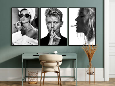 Composición personajes - 3 cuadros