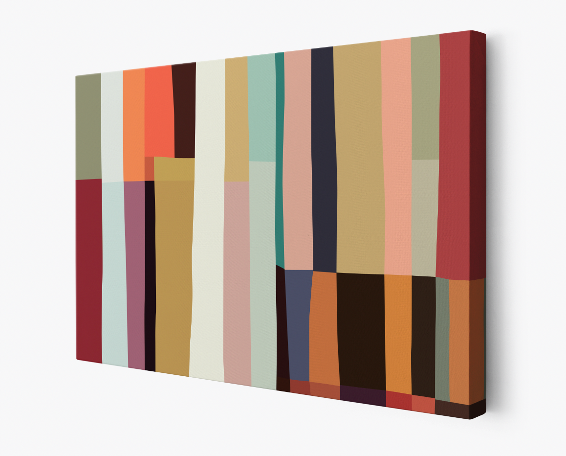 Lineas Colores Canvas