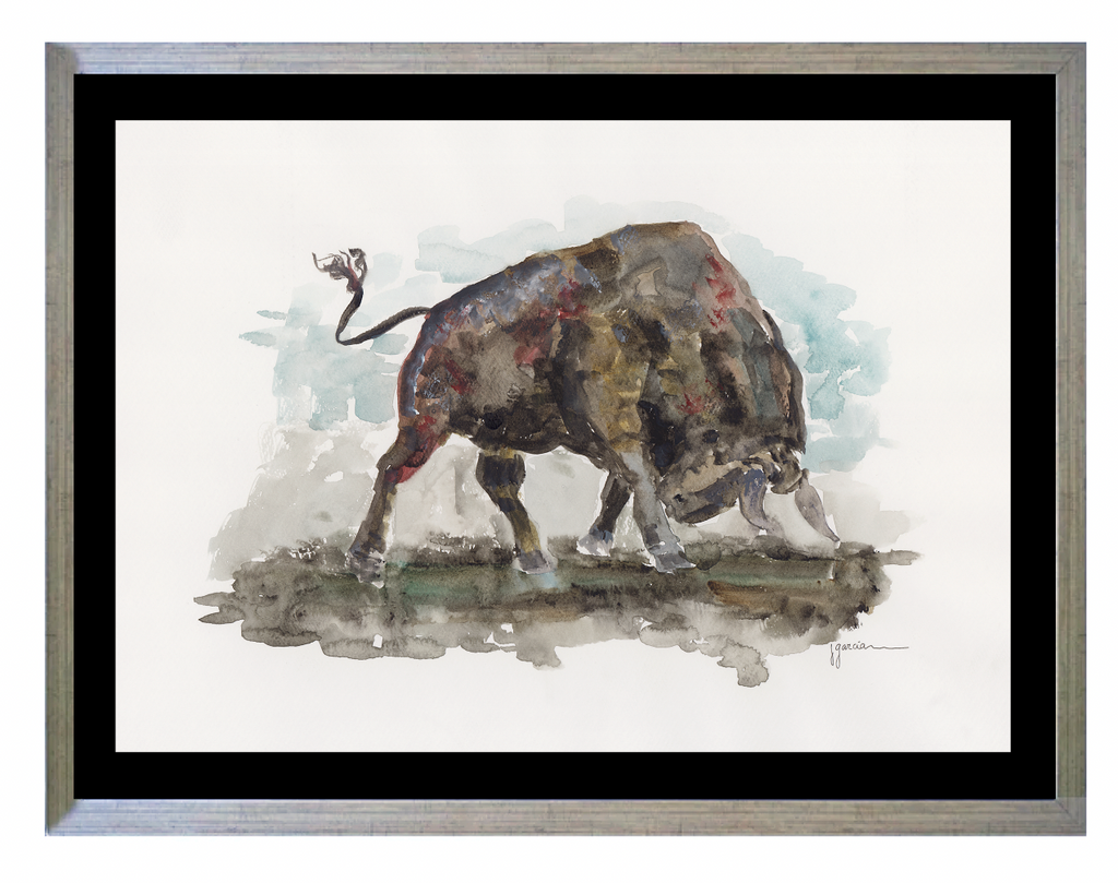 Toro acuarela IV