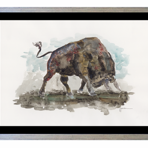 Toro acuarela IV