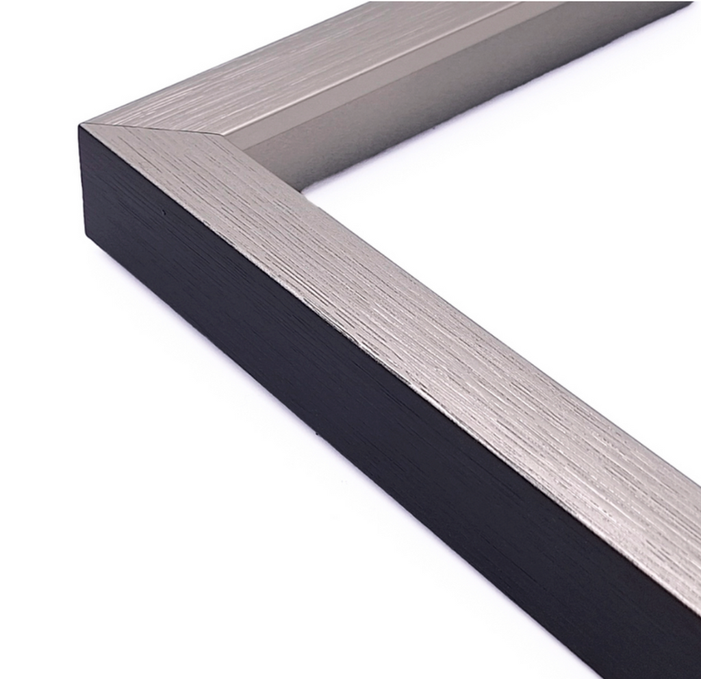 Marco Caja Texturada Negra y Pirita 2 cm x 3 cm