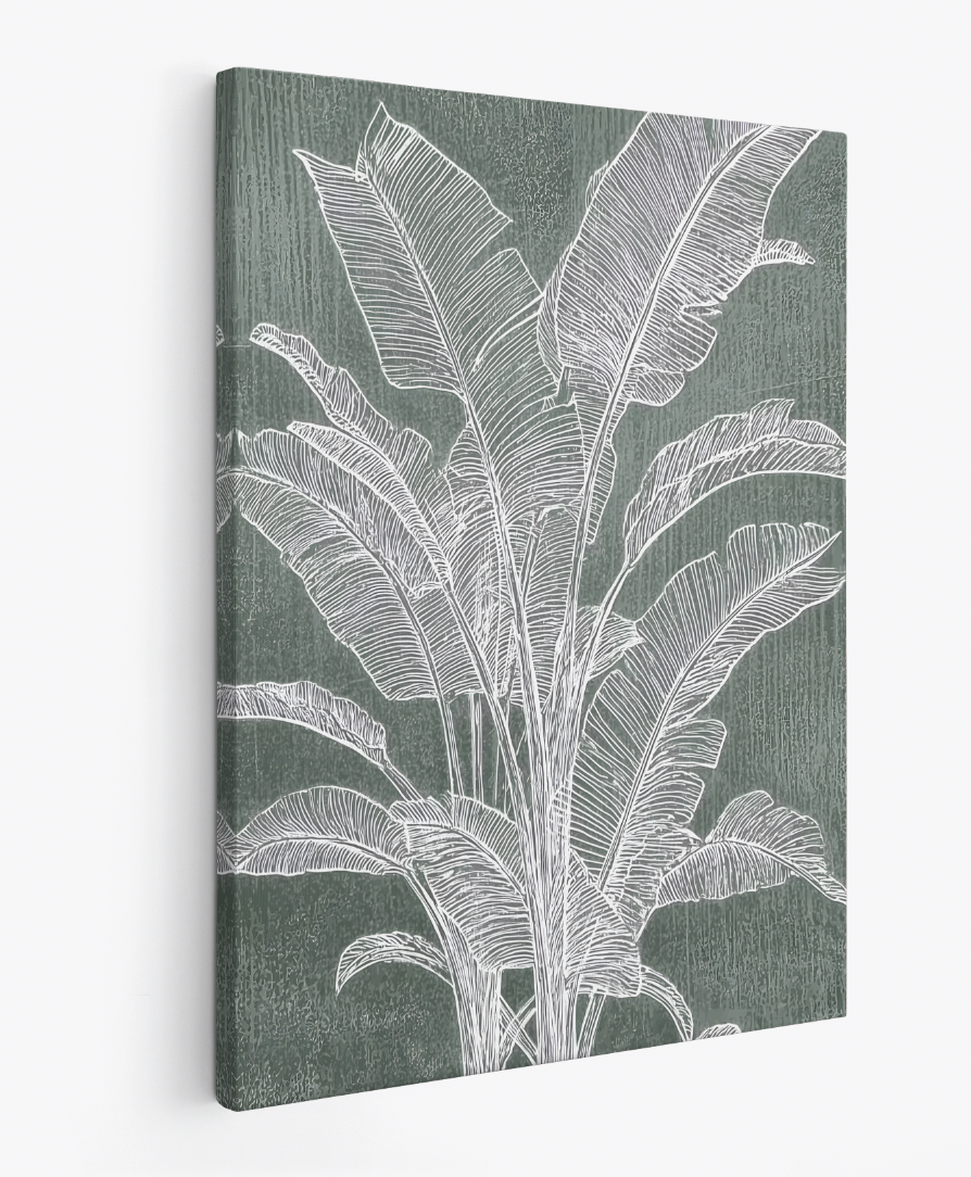 Leaves in blue