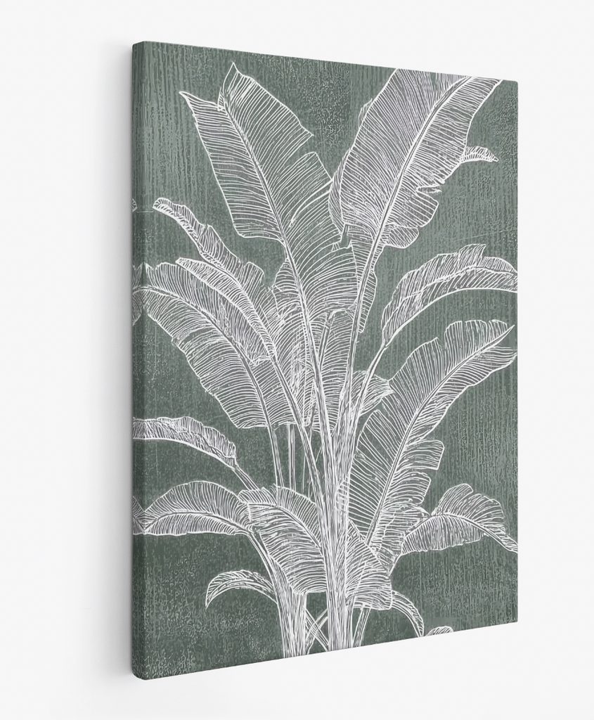 Leaves in blue