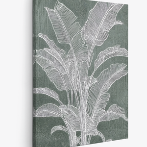 Leaves in blue
