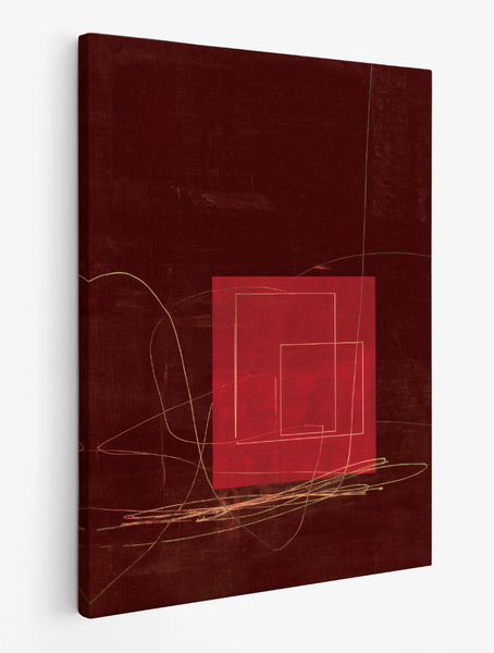 Abstract Red Square Ii