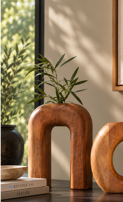 Jarrón Melobody Madera Arco - Stock