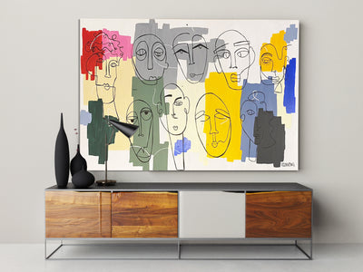 Cuadro caras original