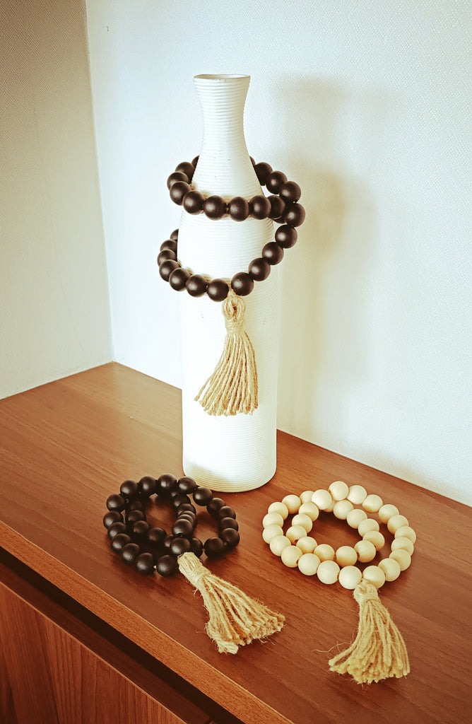 Cuentas Negra / Natural - Stock