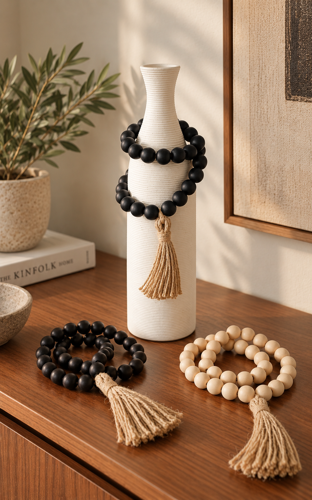 Cuentas Negra / Natural - Stock