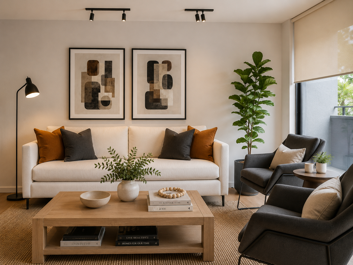 Living 29 - Dupla Ochre Geometric