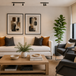 Living 29 - Dupla Ochre Geometric