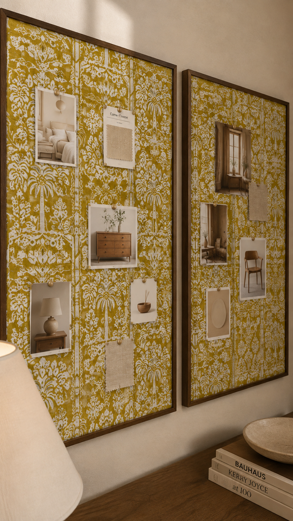 Board de lino pineable Paisaje Ocre