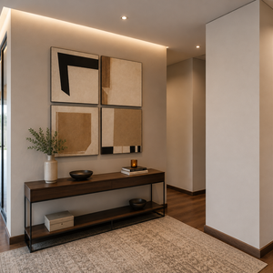 Recepción I - Canva Geo Beige