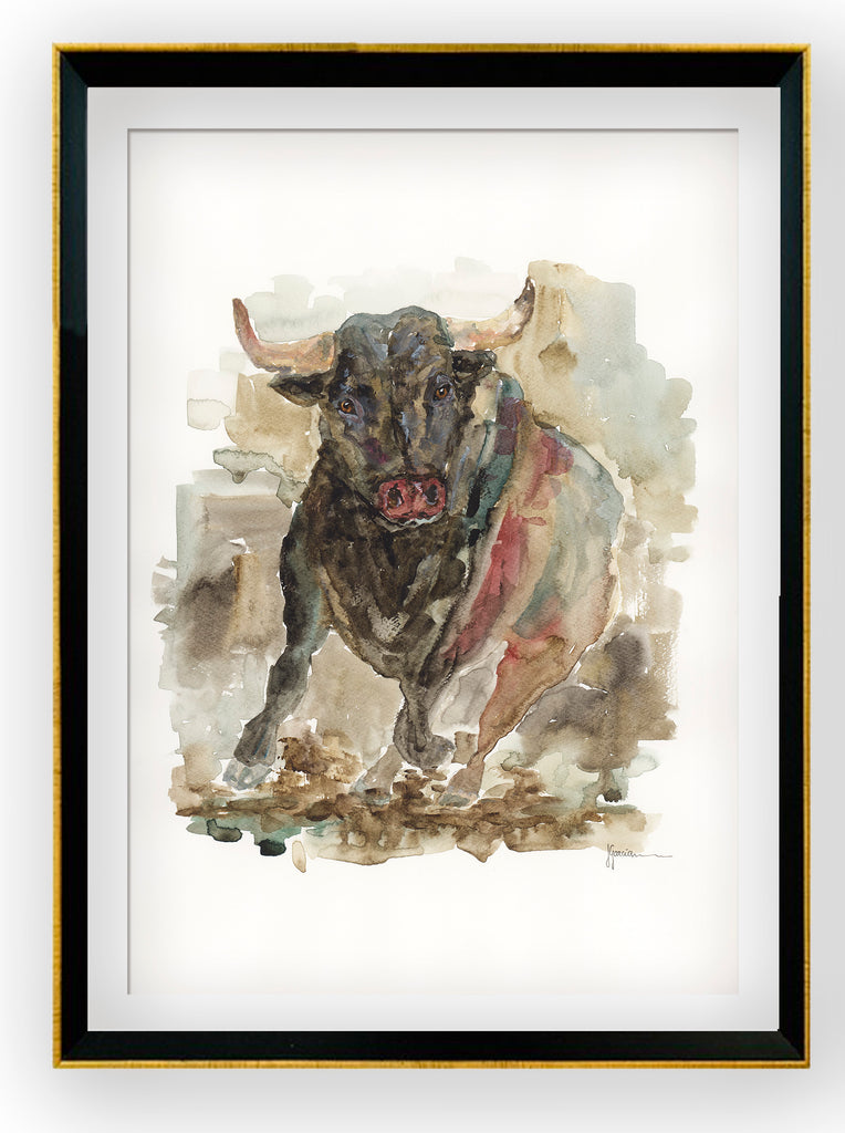 Toro acuarela I