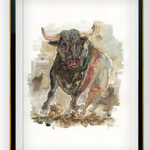 Toro acuarela I