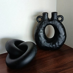 Vasija "Linea Terra " - Negra - Stock