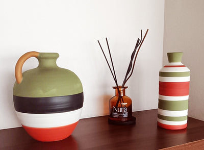 Vasija y Florero "Linea Terra " - Stock