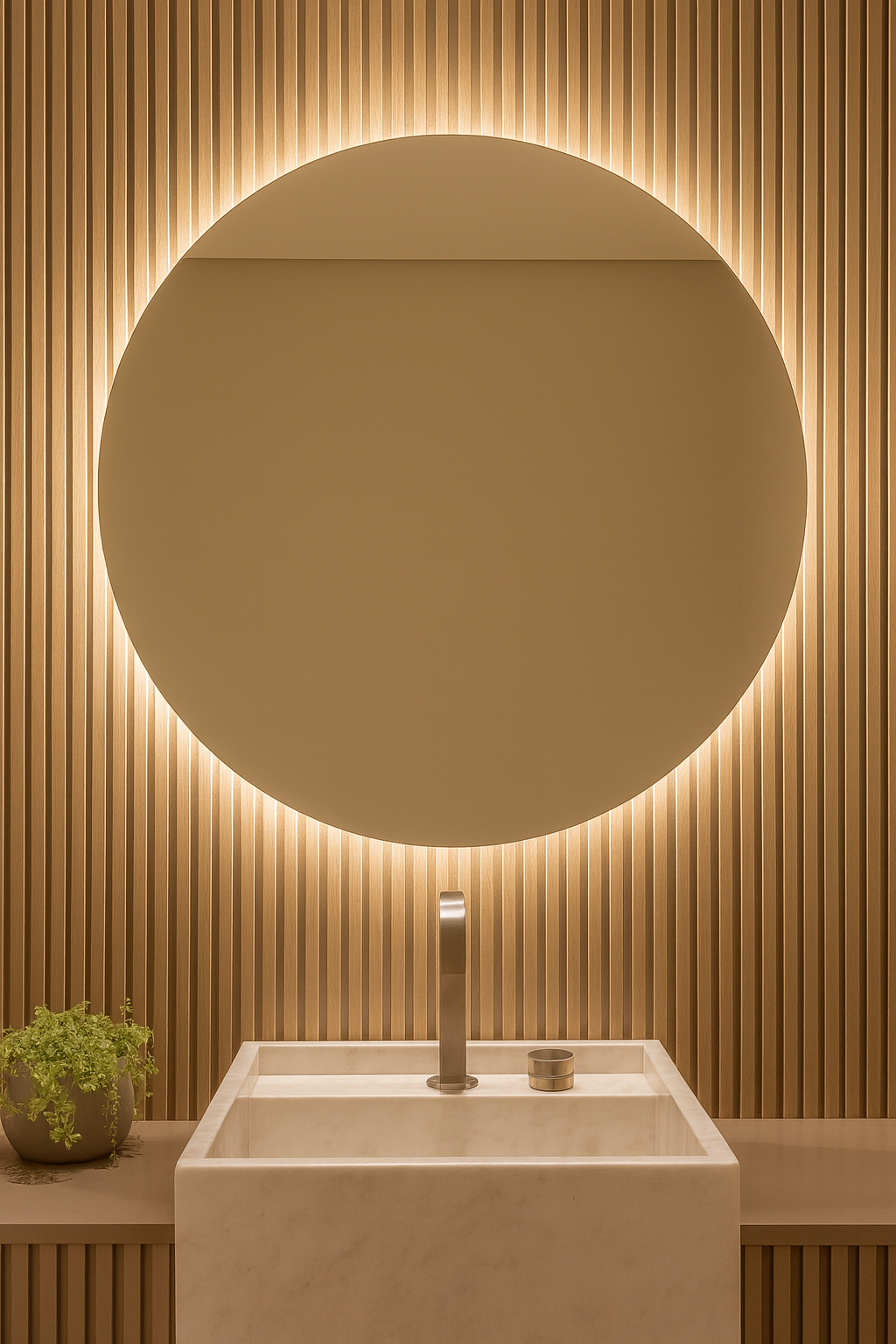 Espejo LED sin marco