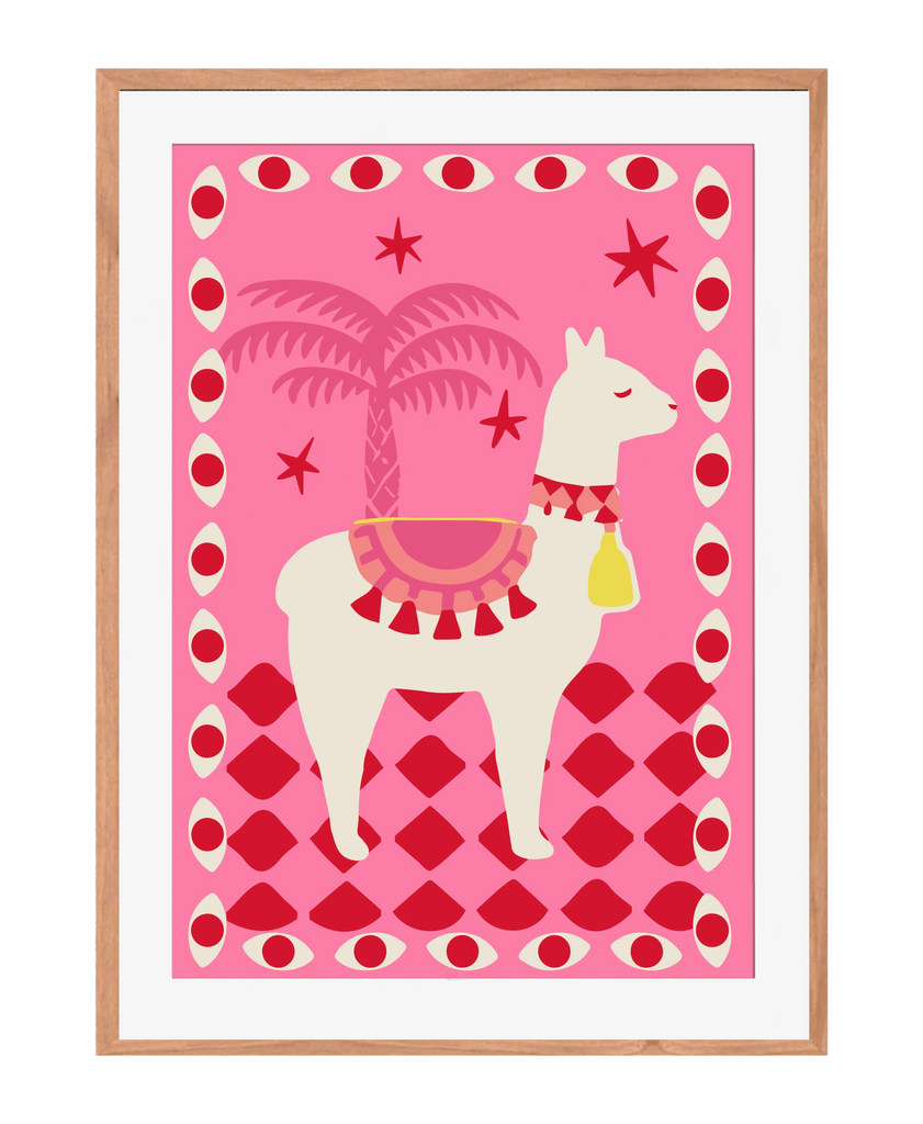 Pink llama