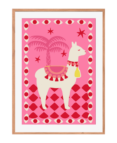 Pink llama