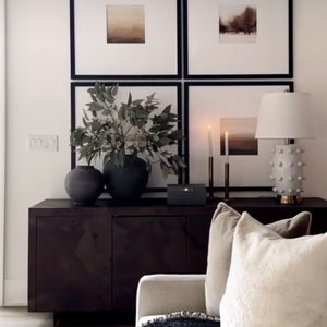 Marco Caja Texturada Negra 2 cm x 3 cm