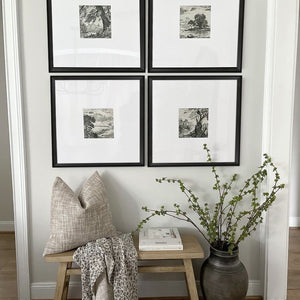 Marco Pirámide Negro 2 cm x 4 cm