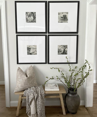 Marco Pirámide Negro 2 cm x 4 cm