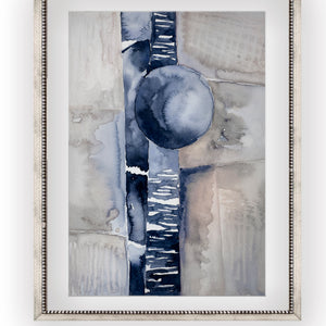 Vueltas Abstractas azul y gris