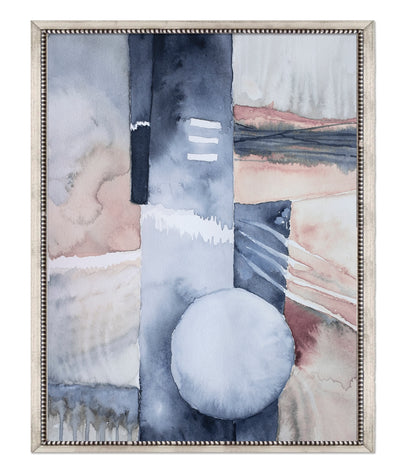 Vueltas abstractas rosa y azul II