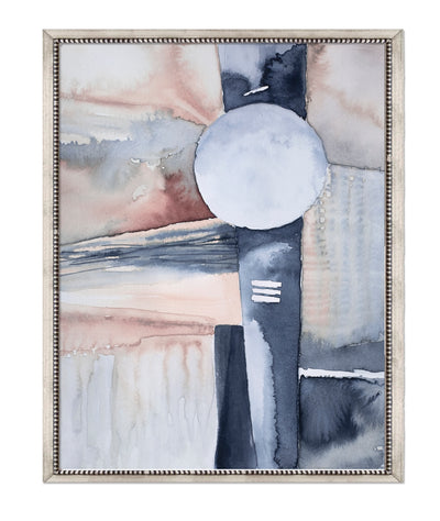 Vueltas abstractas rosa y azul