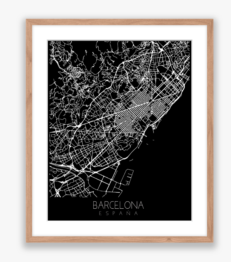 City Map Black