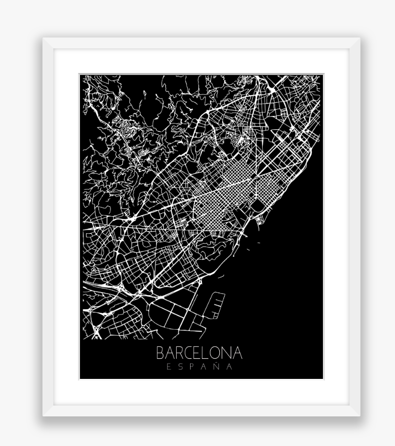 City Map Black