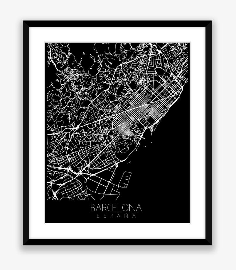 City Map Black