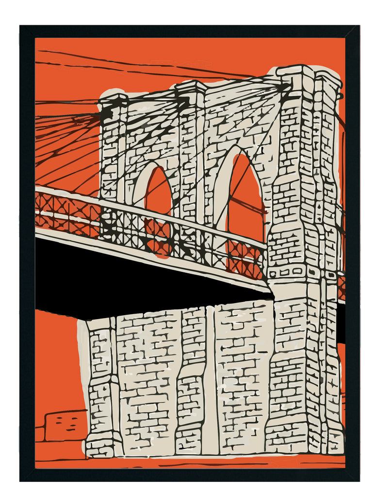 Brooklyn Bridge Red
