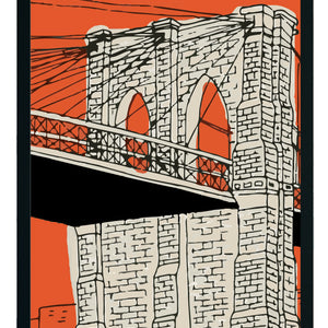 Brooklyn Bridge Red