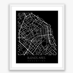 City Map Black