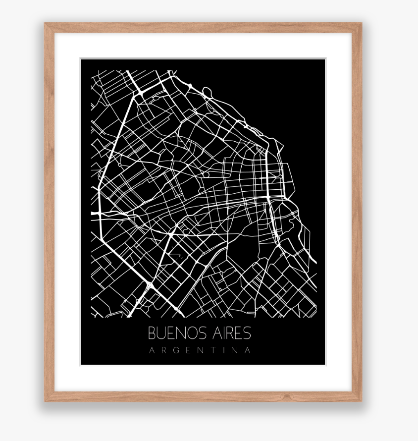 City Map Black