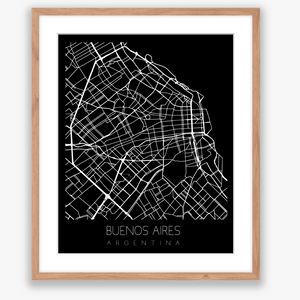 City Map Black