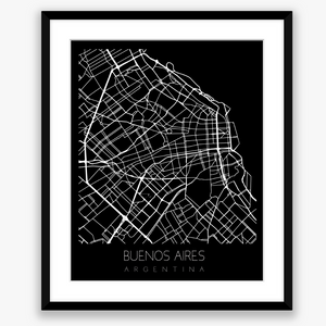 City Map Black