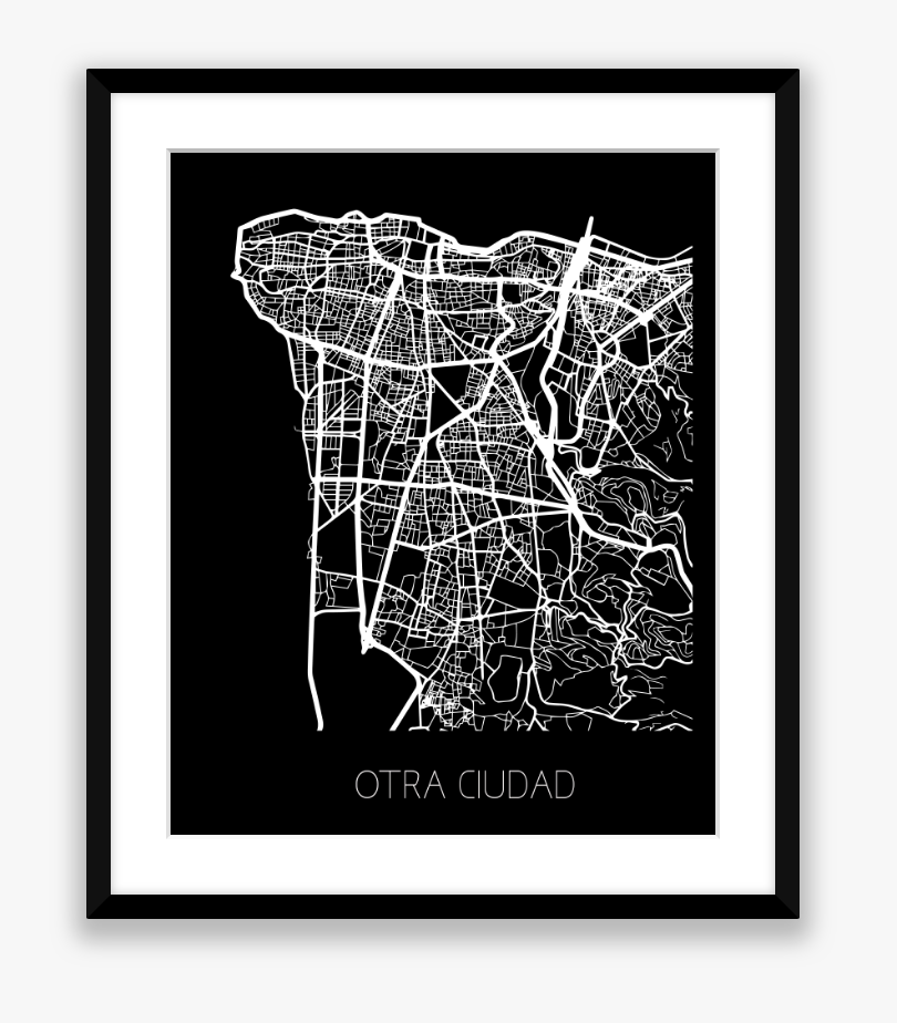 City Map Black